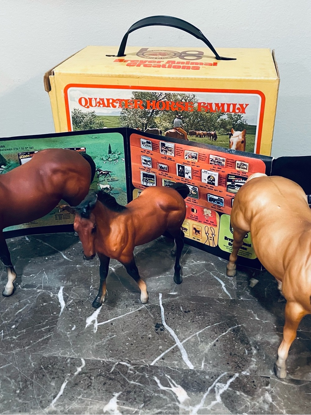 1976 Breyer Quarter Horse Family Complete NWB